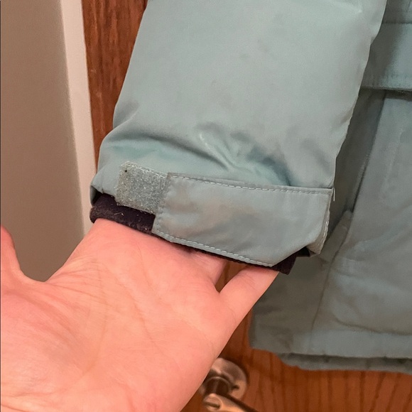 Lands' End UGC Girls Sz Large (10/12) Light Blue/Teal Hooded Jacket Coat - Picture 3 of 16